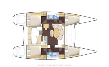 Lagoon 380 layout